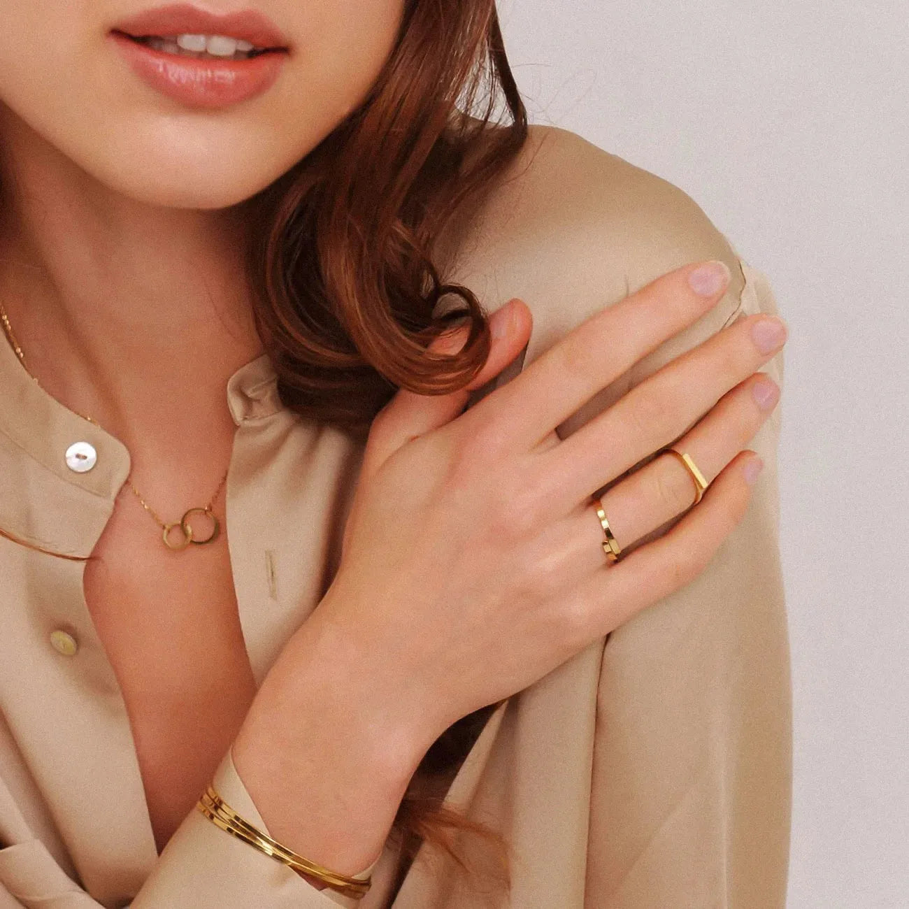 Golden Twins Necklace