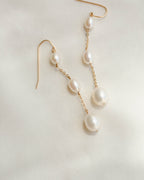 Trinity Pearl Drop Earrings