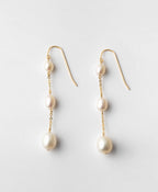 Trinity Pearl Drop Earrings