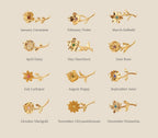 Flower Birthstone Necklace