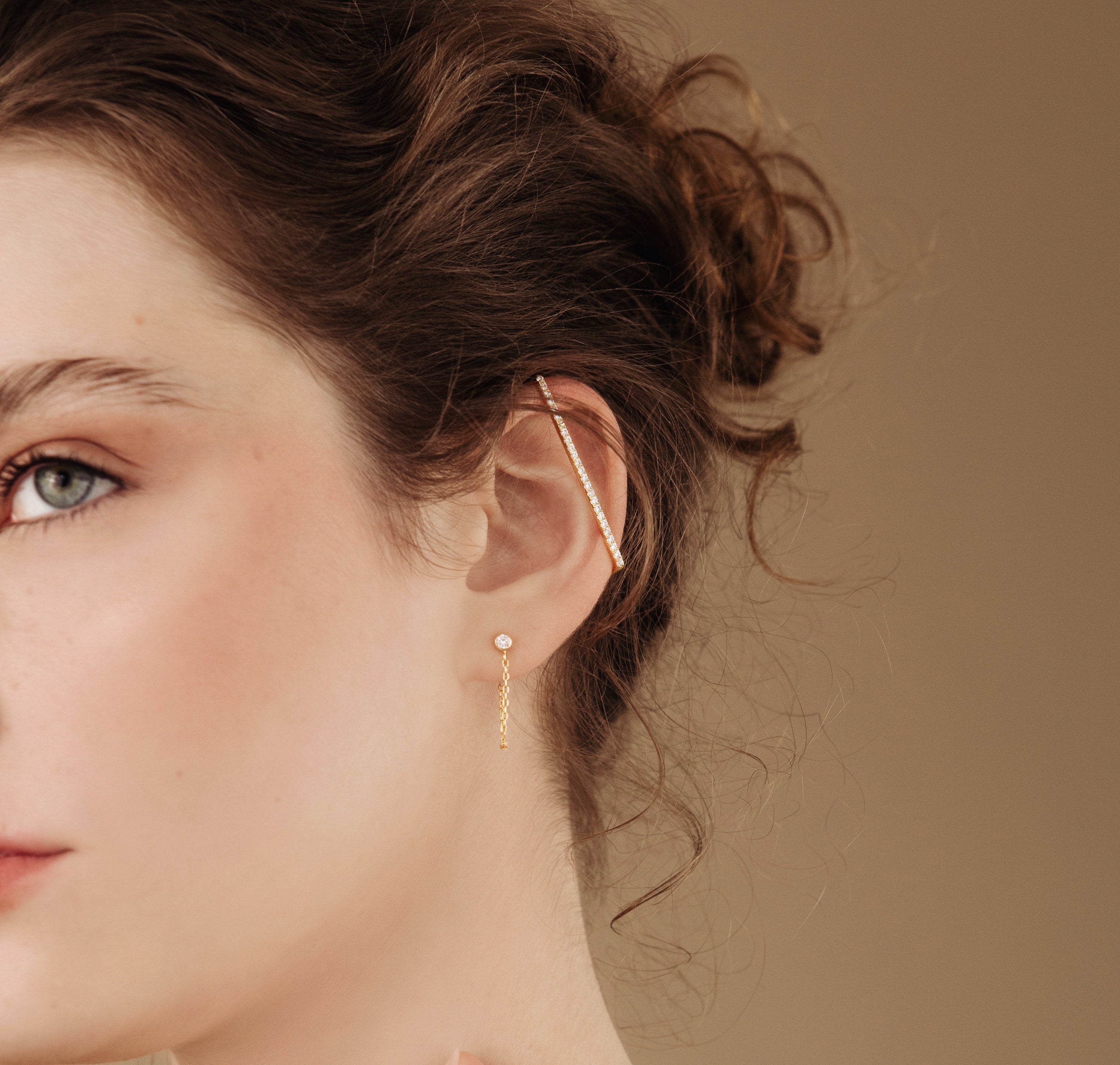 Birthstone Chain Studs