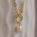 Toggle Pearl Necklace