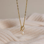 Toggle Pearl Necklace